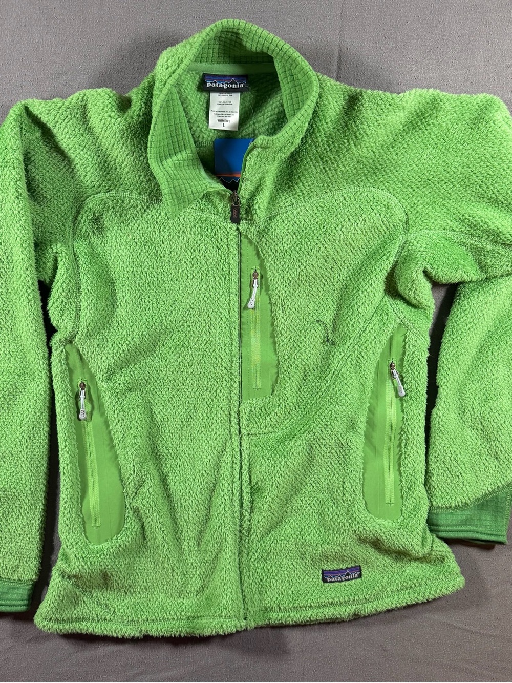 Patagonia NWT Womens Large Vintage R2 Fleece Leaf Green Style 25145